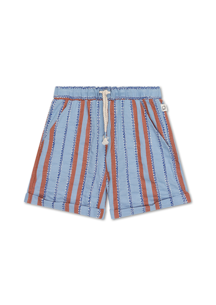 MLC:: Striped Denim Bermuda Shorts - Unique