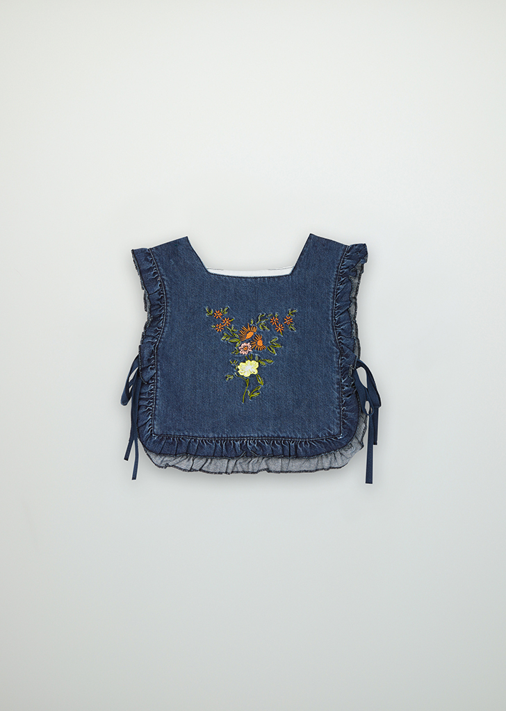 TNS:: Allegria Top - Blue Denim Embroidery