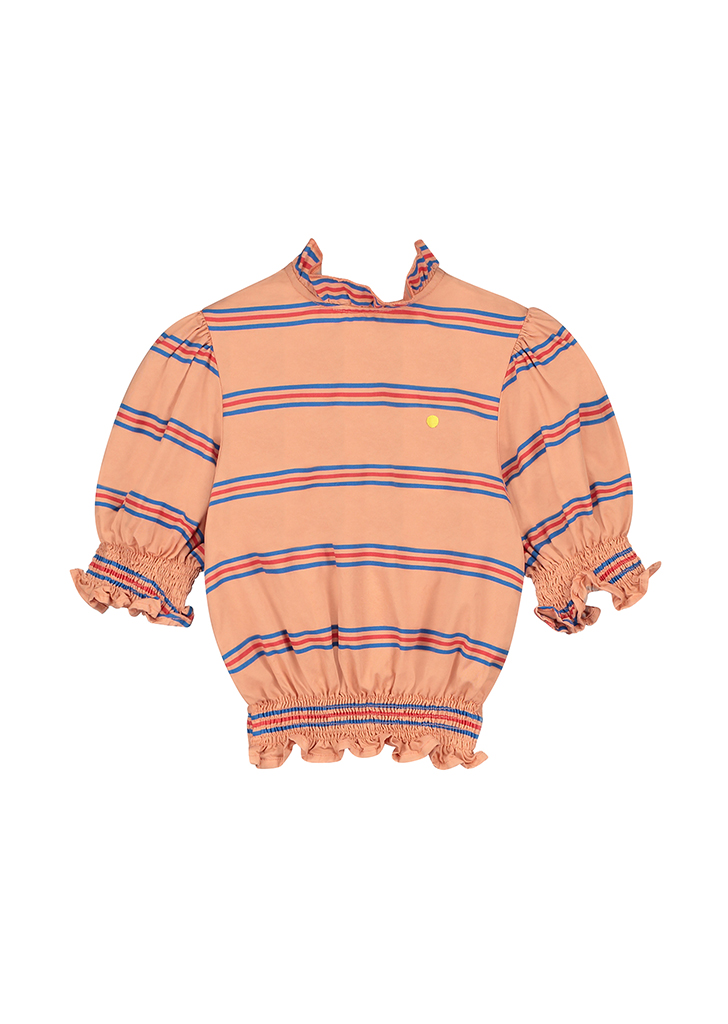 BM:: Shirt Smock Stripes - Terracotta