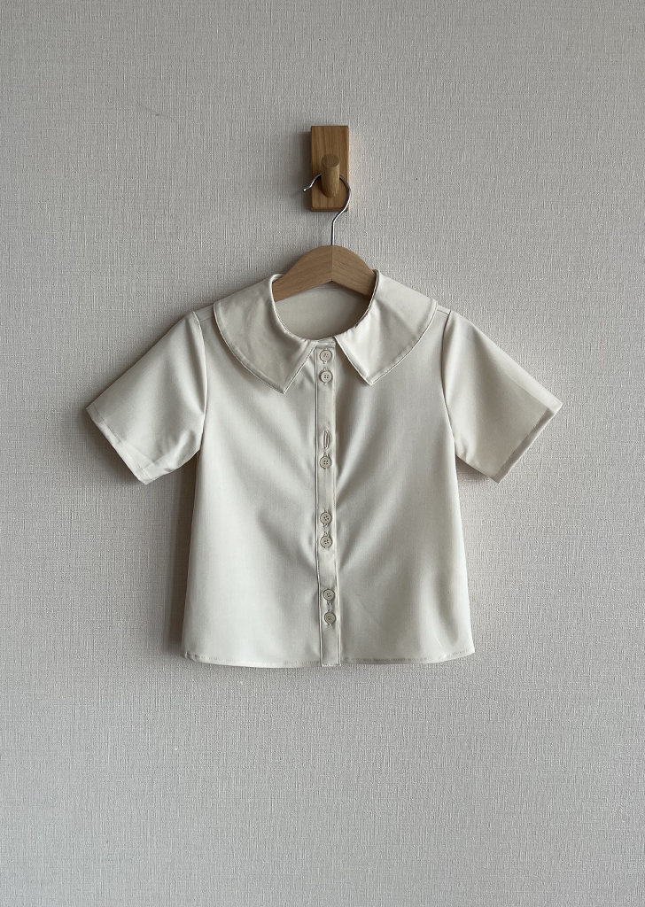 MKDF:: Doll Collar Shirt - Beige ★ONLY 110★