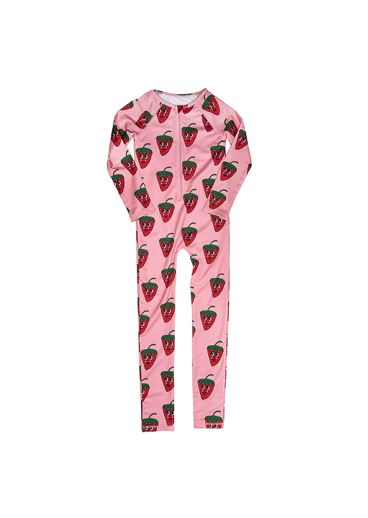Hugo:: Surf Suit - Pink Strawberries ★ONLY 10Y★