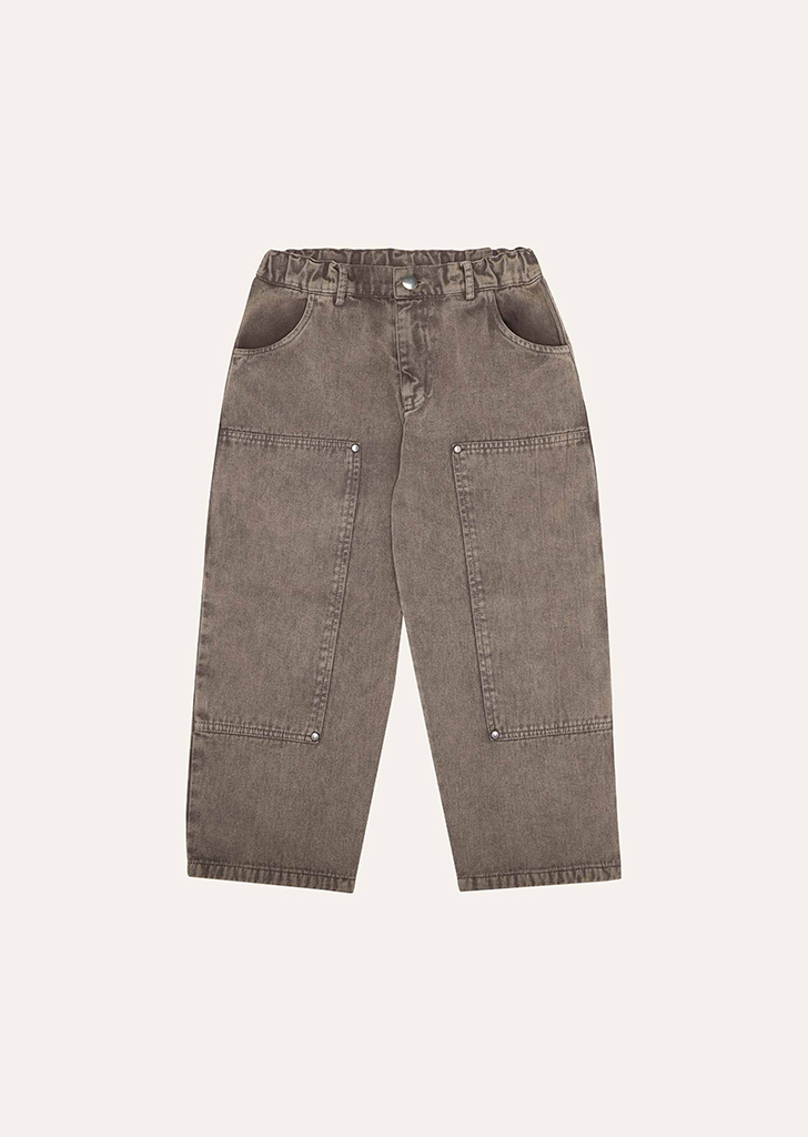 Campa:: Brown Washed Kids Trousers #AW23-56
