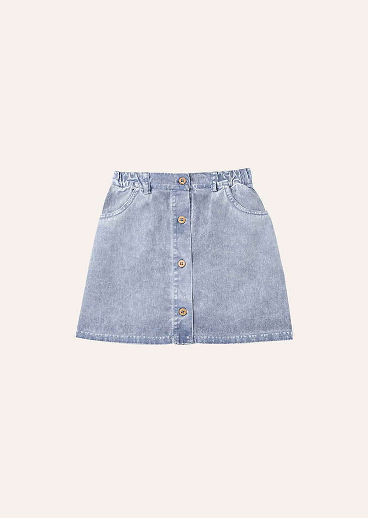 Campa:: Light Blue Washed Kids Skirt #AW23-59