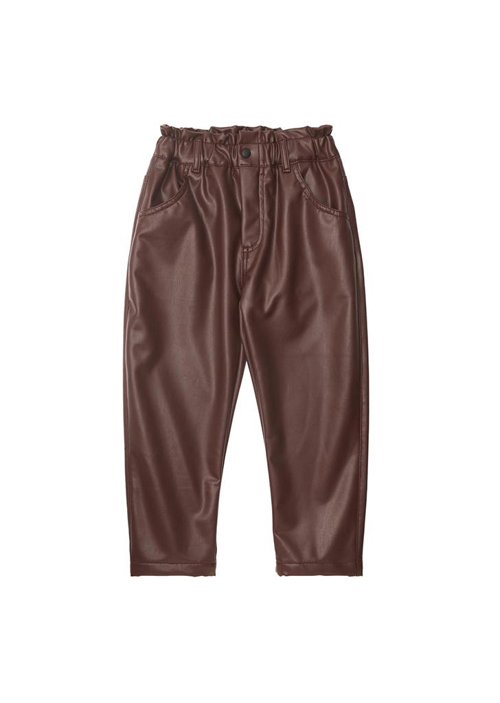 Sintetic Leather Pants - Burdeaux #W13623