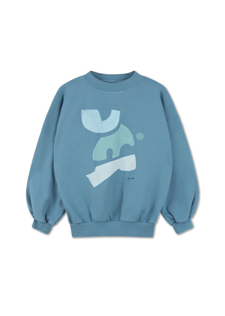 Crewneck Sweater - Faded Shadow Blue #SS24-30