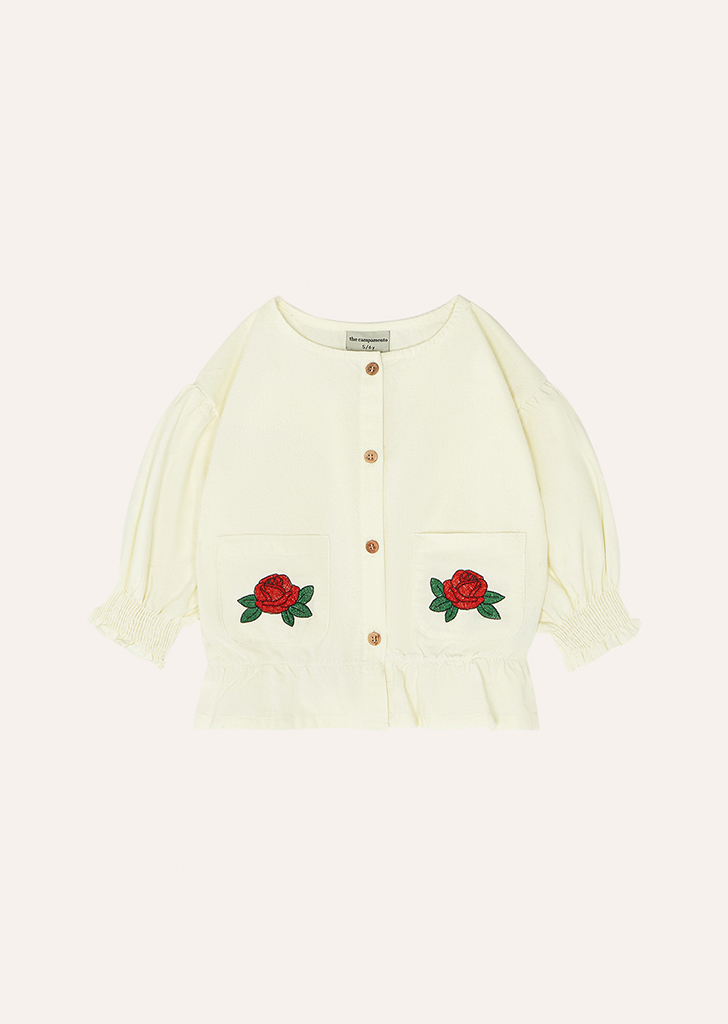 Campa:: Flowers Embroidery  Blouse #SS24-20