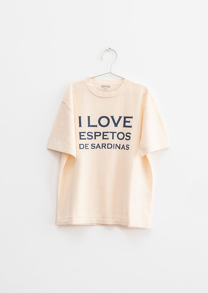 FKS24-001 :: Sardinas T-Shirt - Ecru ★ONLY 4-5Y★