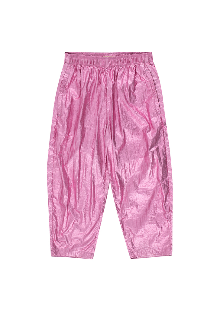 Shiny Barrel Pant #SS24-245 - Metallic Pink