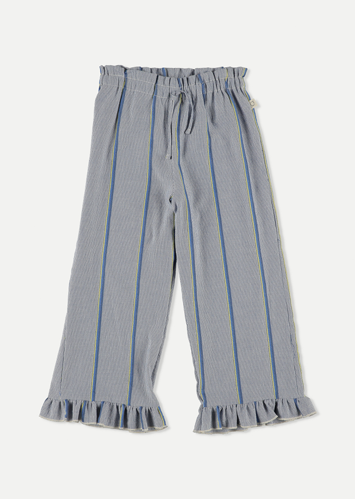 MLC :: Denim Stripe Ruffle Pants - Unique