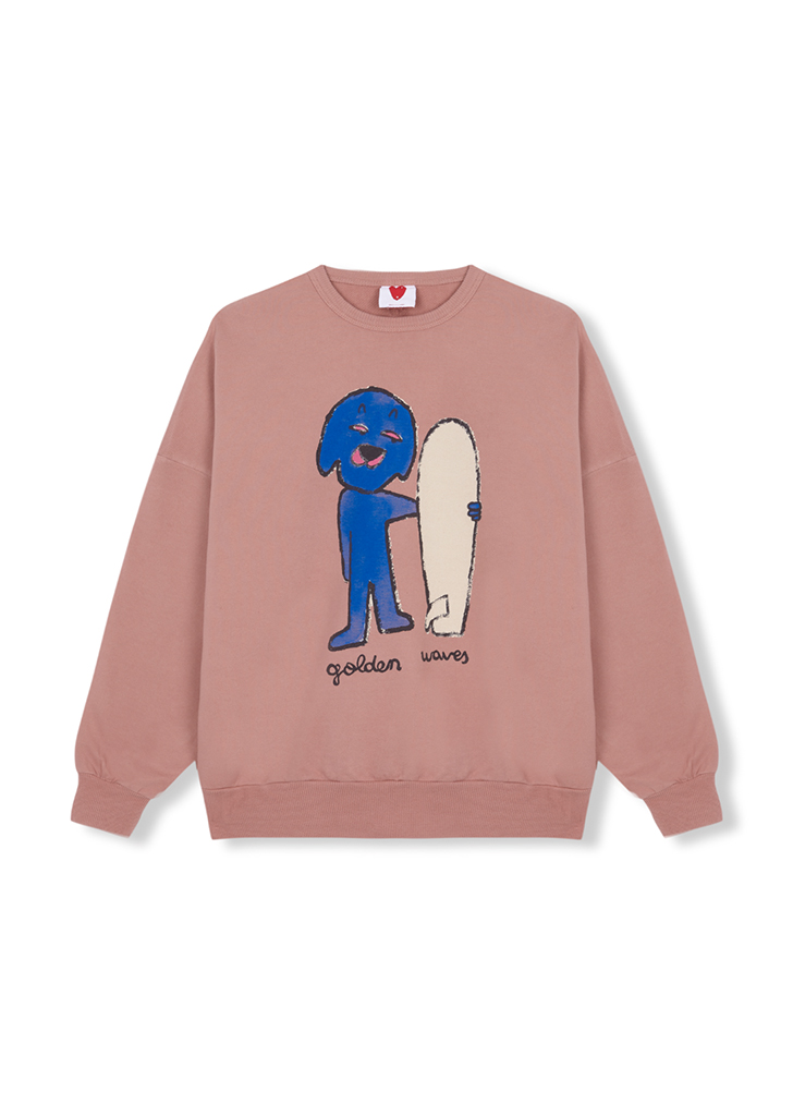 FD41-898 :: Dog Surfer Sweatshirt
