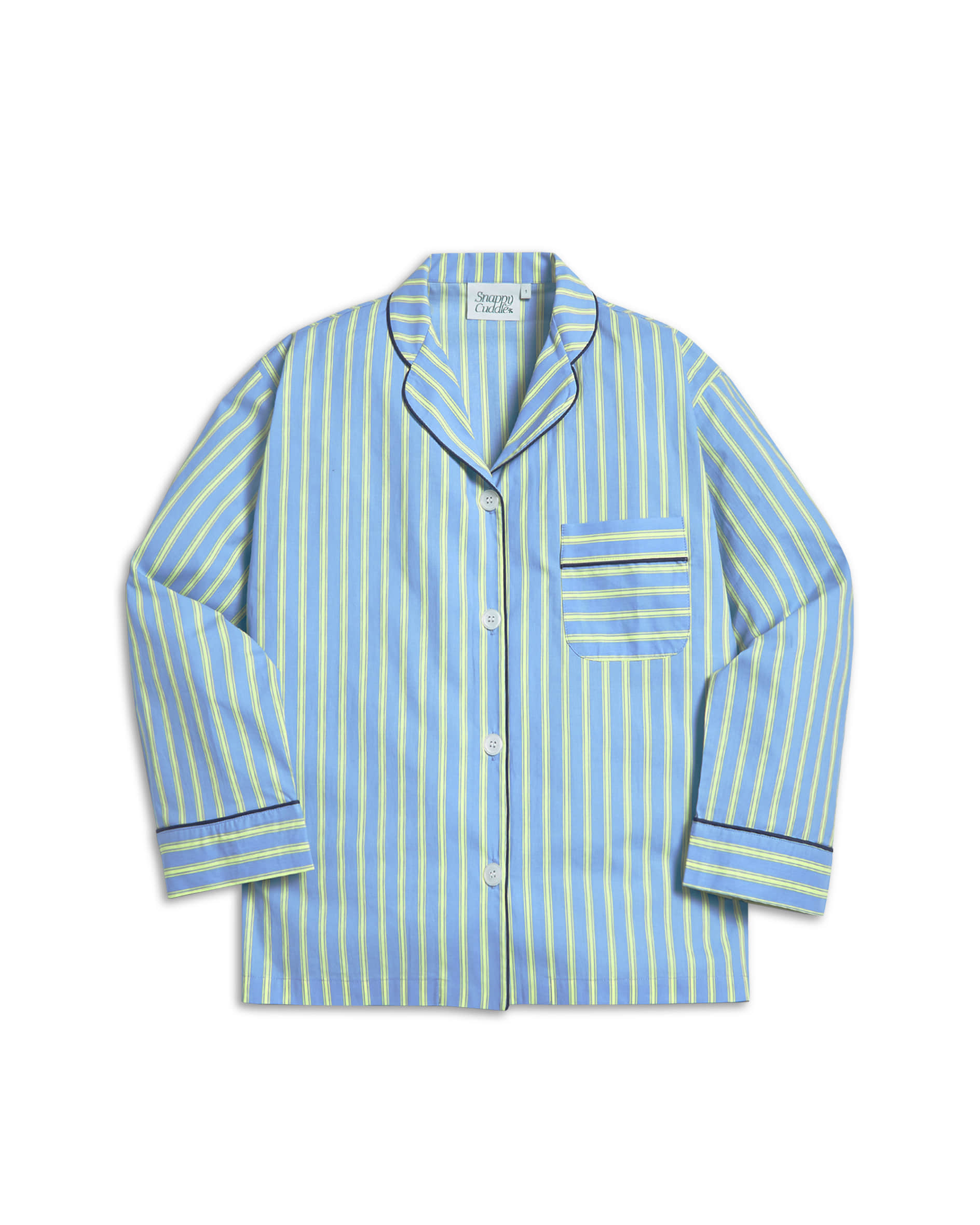 Chilling Stripe Pajama Set (Blue)