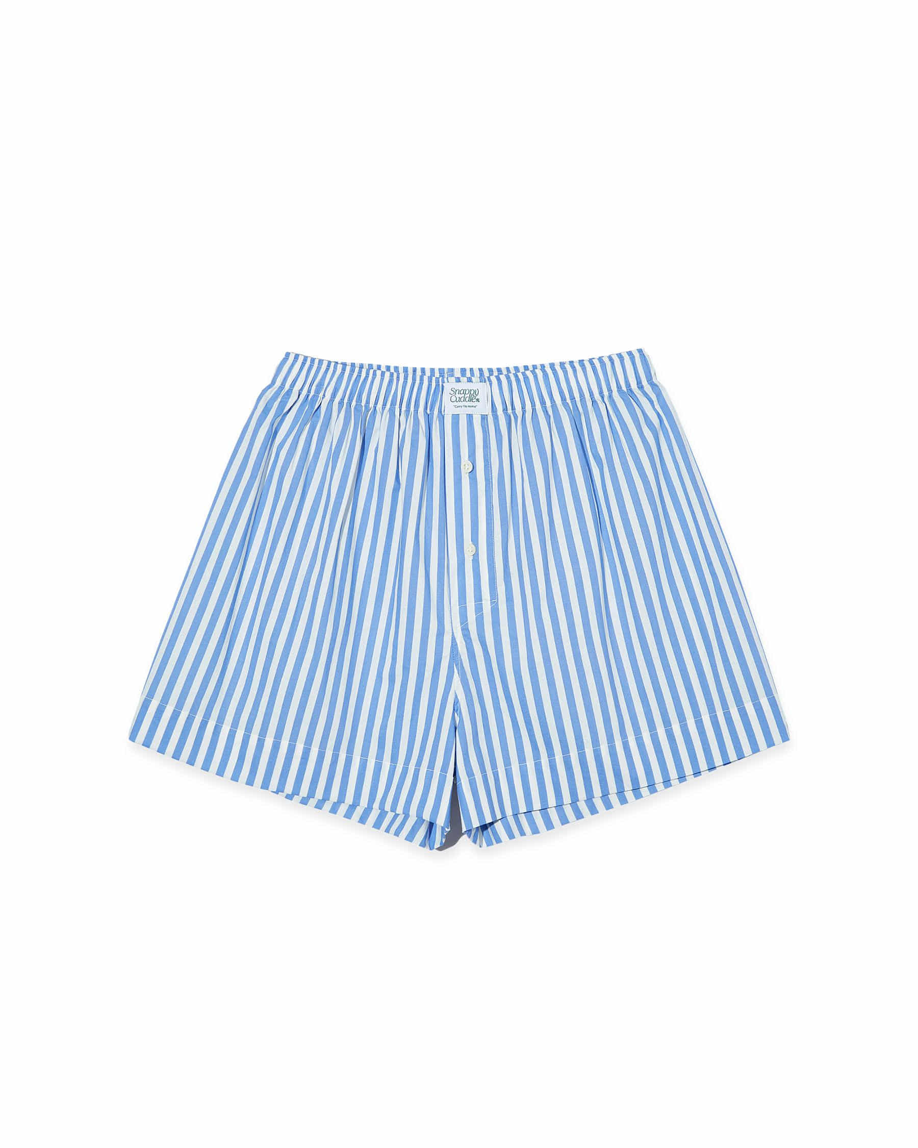 Steady Stripe Shorts (Serenity Blue)