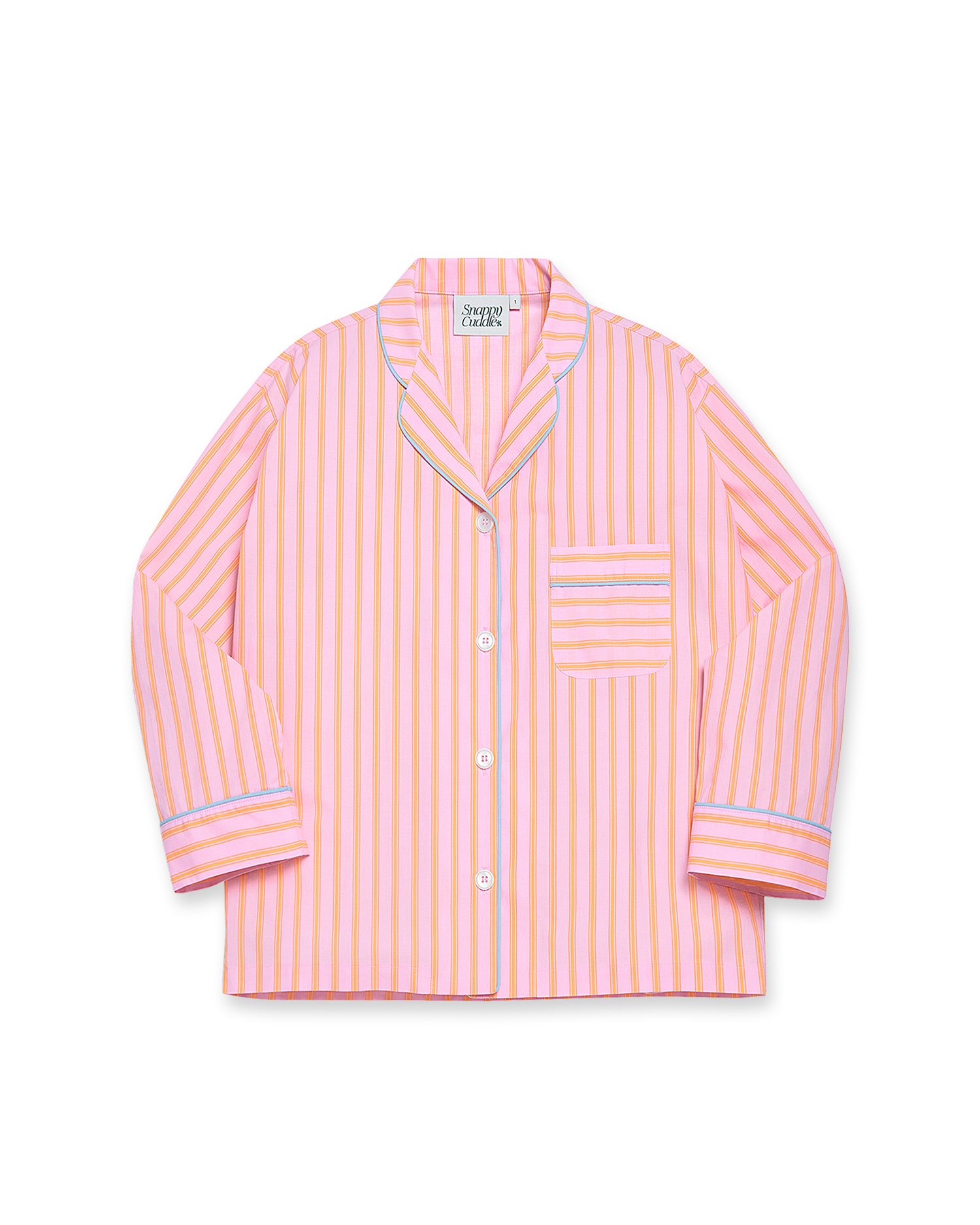 BTS V着用 ☆Snappy Cuddle☆Chilling Stripe Pajama Se.t☆ Chilling Stripe Pajama Set (Blue) - 스내피커들