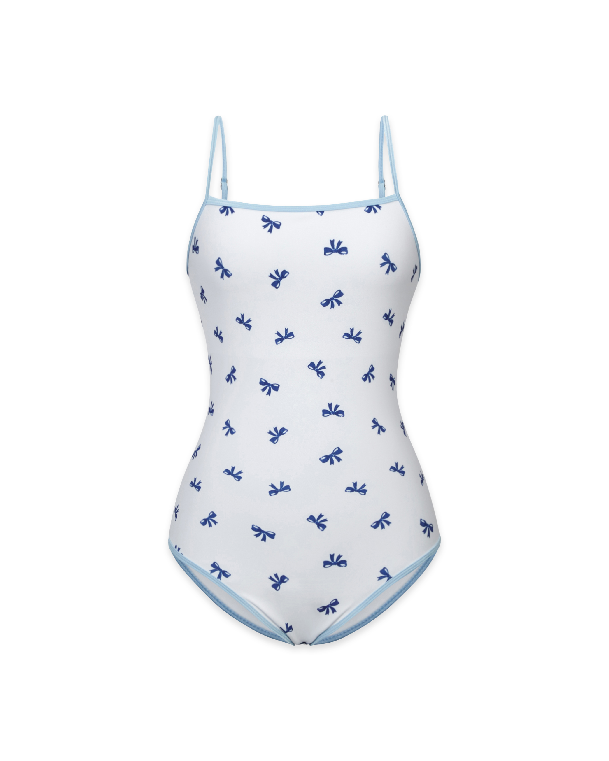 【SNAPPY CUDDLE】 Bon Bon Ribbon Sleeveless & Pants Bon Bon Ribbon Swimsuit - 스내피커들