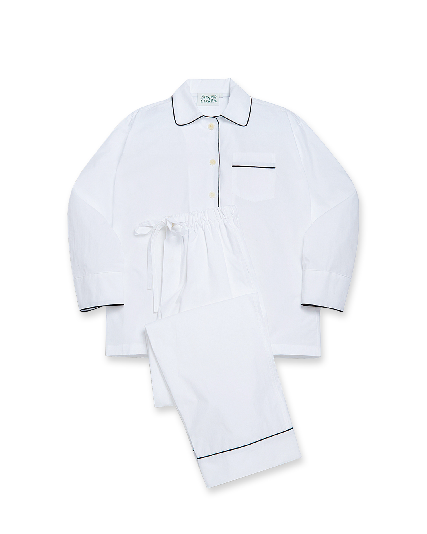 Nice and Easy Pajama Set (Clean White)