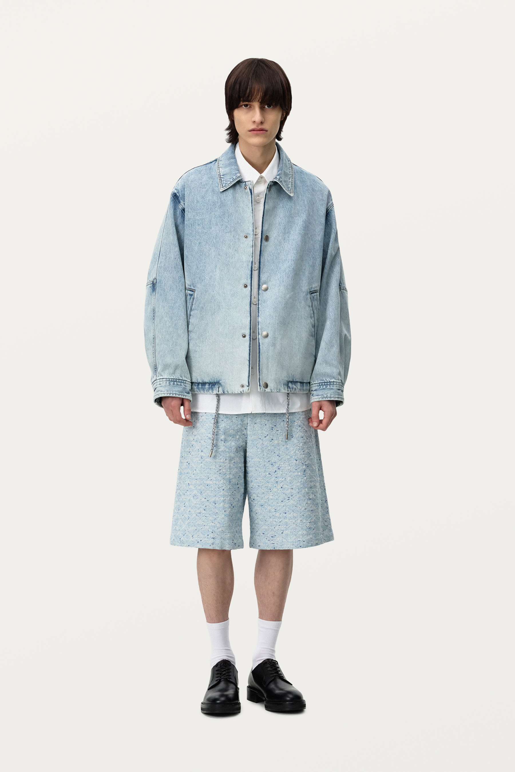 【関税込み】Solid Homme グレー ジップアップジャケット Lee LWB06001 ジップアップジャケット(男性用)｜作業服・作業着