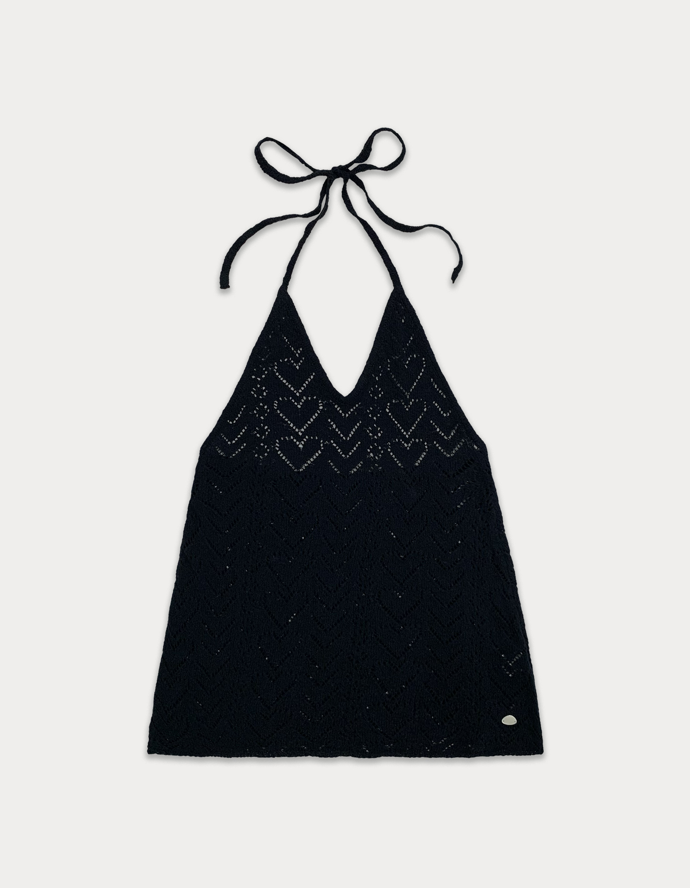 [Release 15%] Heart skashi knit dress - navy