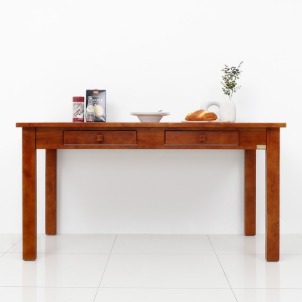 [스크래치C등급][Natural] 4인용 1450 원목 식탁 테이블