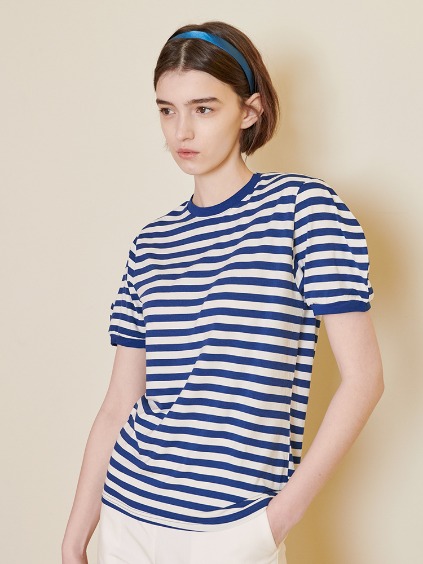 22SS Stripe Volume T-shirt - Blue