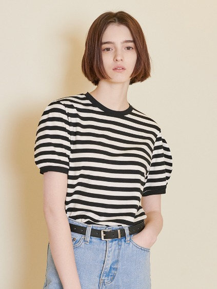 22SS Stripe Volume T-shirt - Black