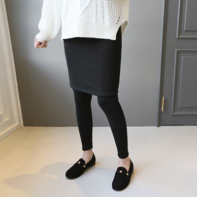 5 buyung mink-lined skirt leggings