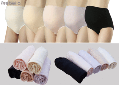 Pre-Bella Pregnant Women Cotton Span Panties 5 Set