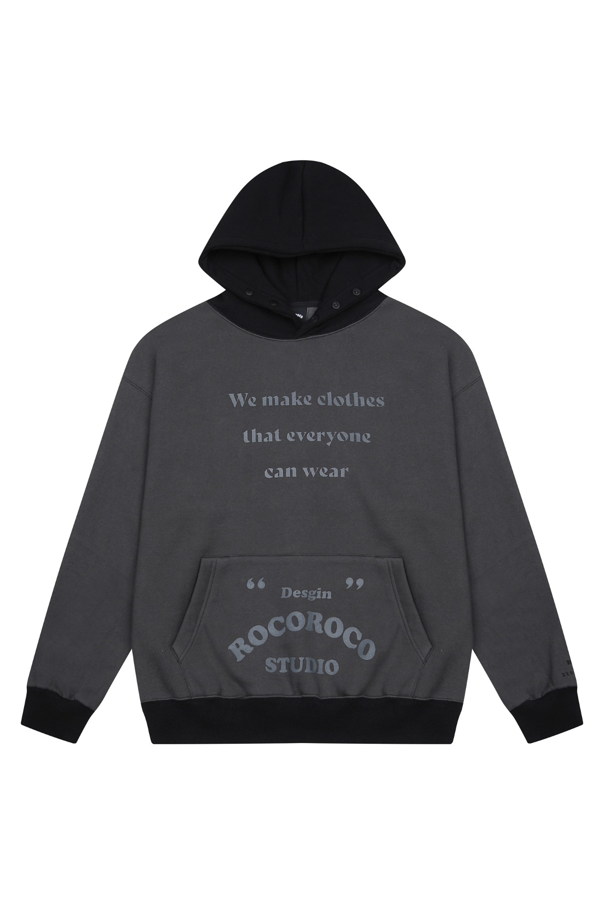 Double Quotation HOOD T chinese ink