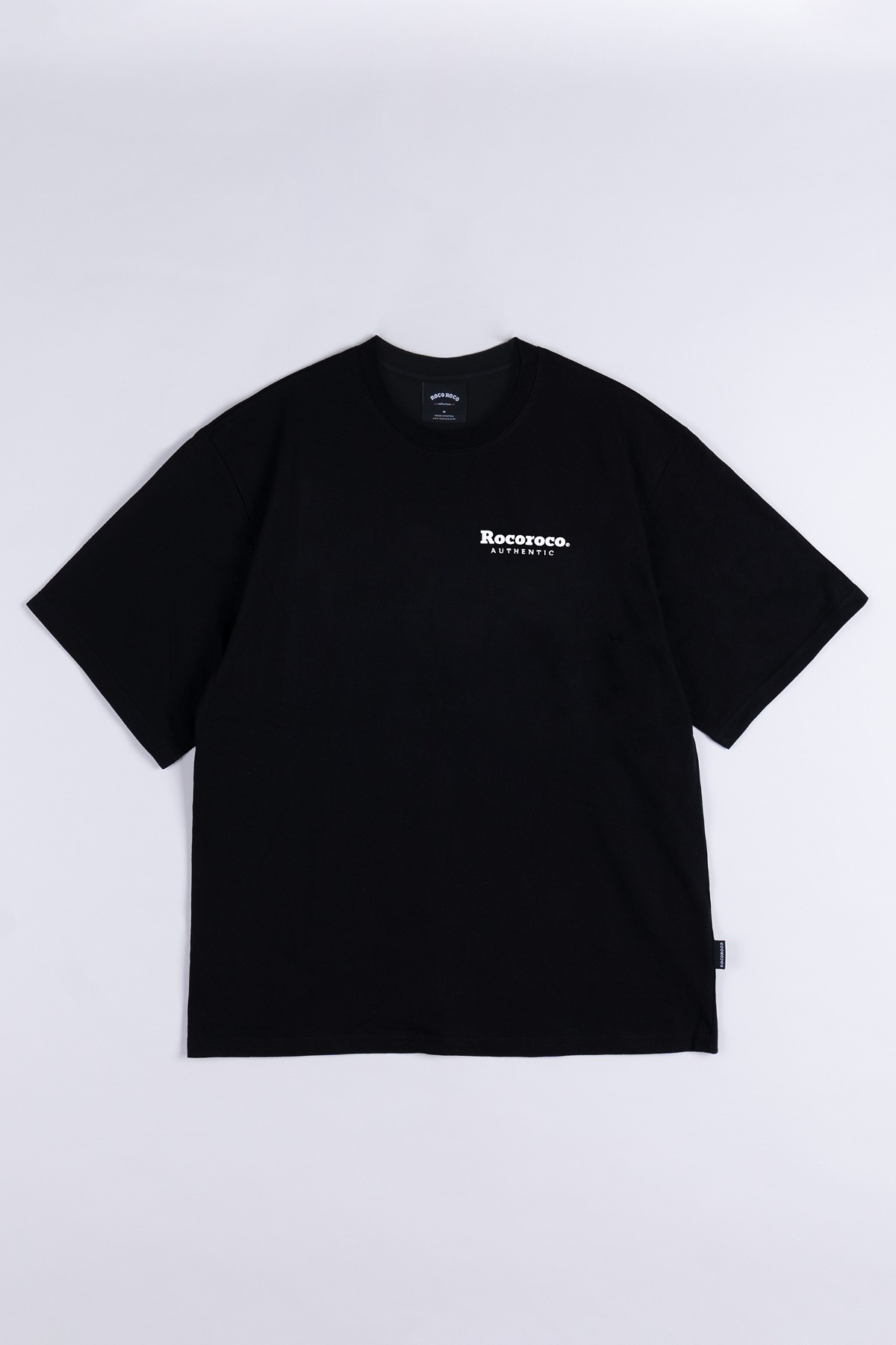 R Authentic Short Sleeved T black