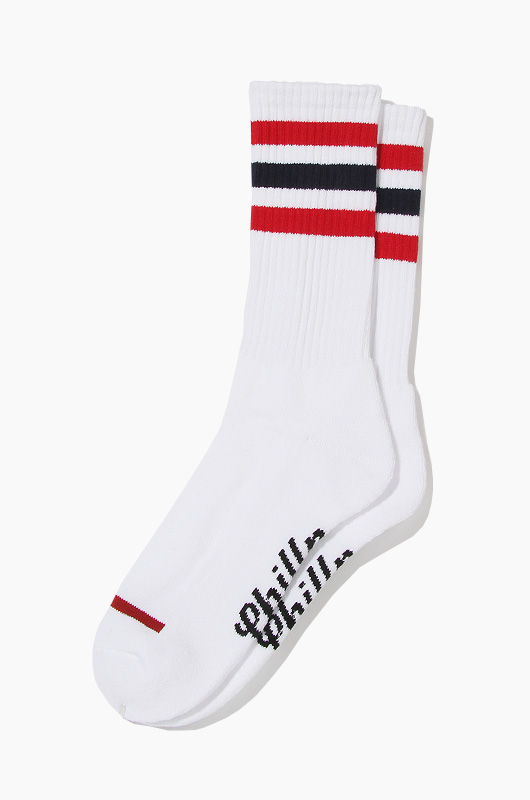 CHILLN Stripe Socks Red/Navy