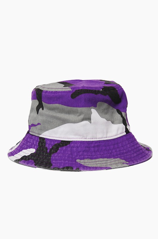 NEWHATTAN Bucket Purple Camo