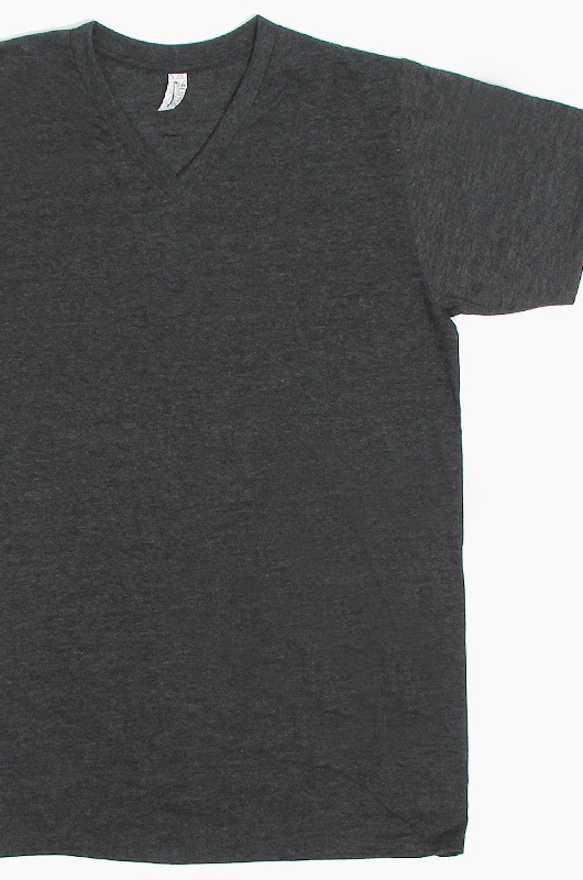 AAA V-Neck S/S Charcoal Heather