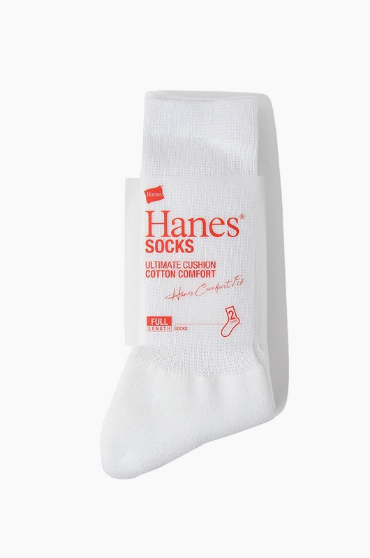 Hanes Basic Socks 2Pack White