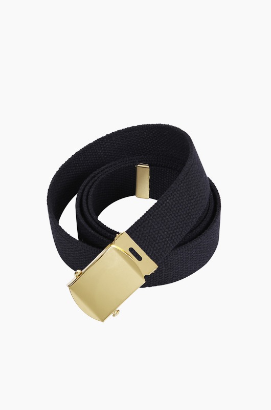 ROTHCO Military Web Belt Black/Gold