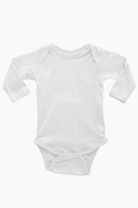 RABBIT SKINS Infant L/S Bodysuit White