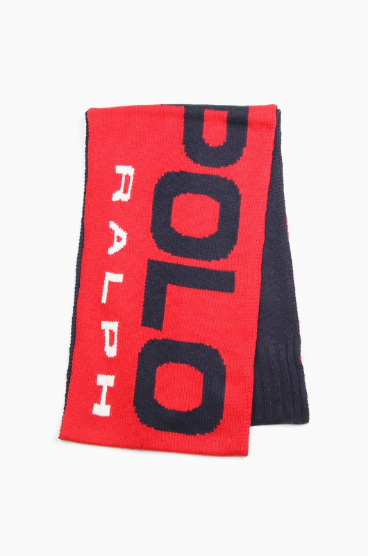POLO Sport Knit Scarf Red/Navy