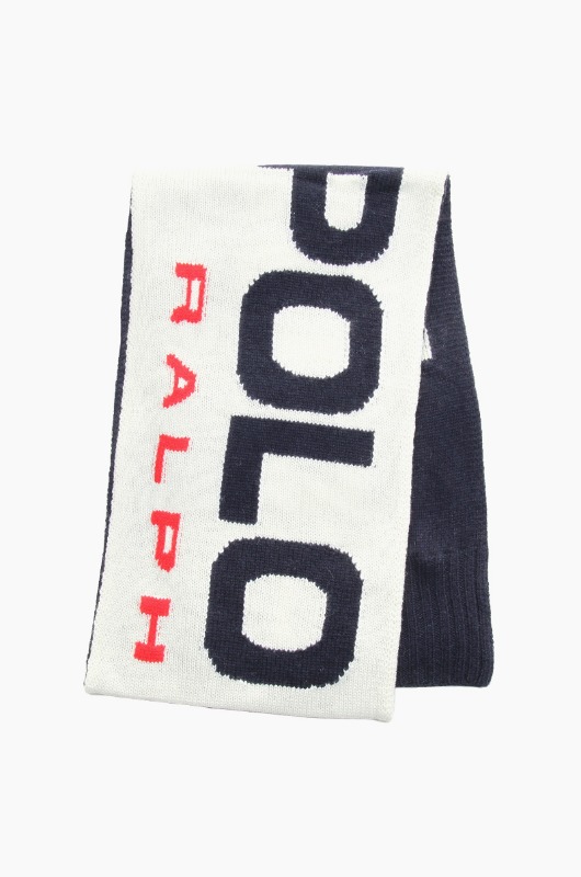 POLO Sport Knit Scarf Cream/Navy