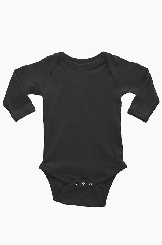 RABBIT SKINS Infant L/S Bodysuit Black