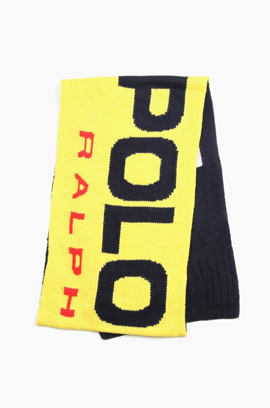 POLO Sport Knit Scarf Yellow/Navy