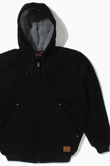 BENDAVIS<br> Sherpa Hooded Jacket Black