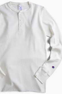 CHAMPION (JAPAN)<br> Henley Thermal l/s White