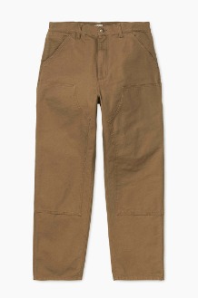 CARHARTT-WIP<br> Double Knee Pant Dearborn Hamilton Brown Rinsed