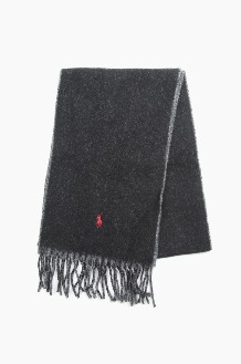 POLO<br> Classic Reversible Scarf Black/Grey