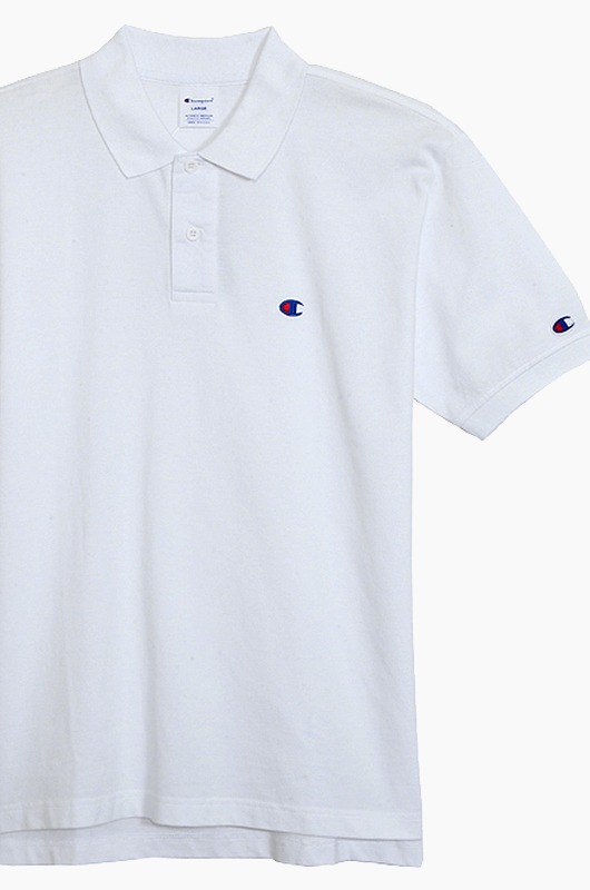 CHAMPION (JAPAN)<br> Polo Shirt (C3-F356) White