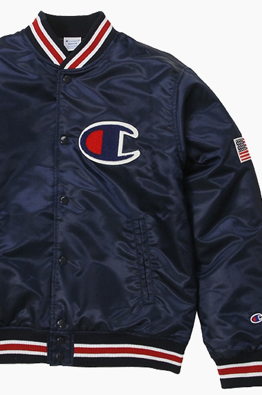 CHAMPION (JAPAN)<br> Baseball Jacket(C3-G612) Navy