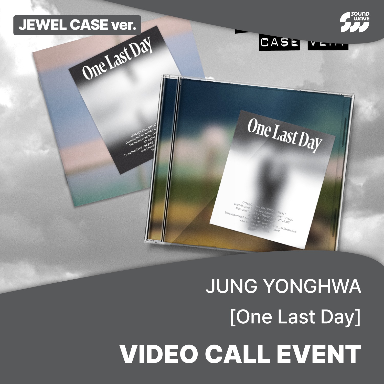 [0723 영통] 정용화 - 3rd Mini Album [One Last Day] (JEWEL CASE) **미공개 셀카 포토카드 A ver. 4종 중 1종 랜덤 증정-thumbnail