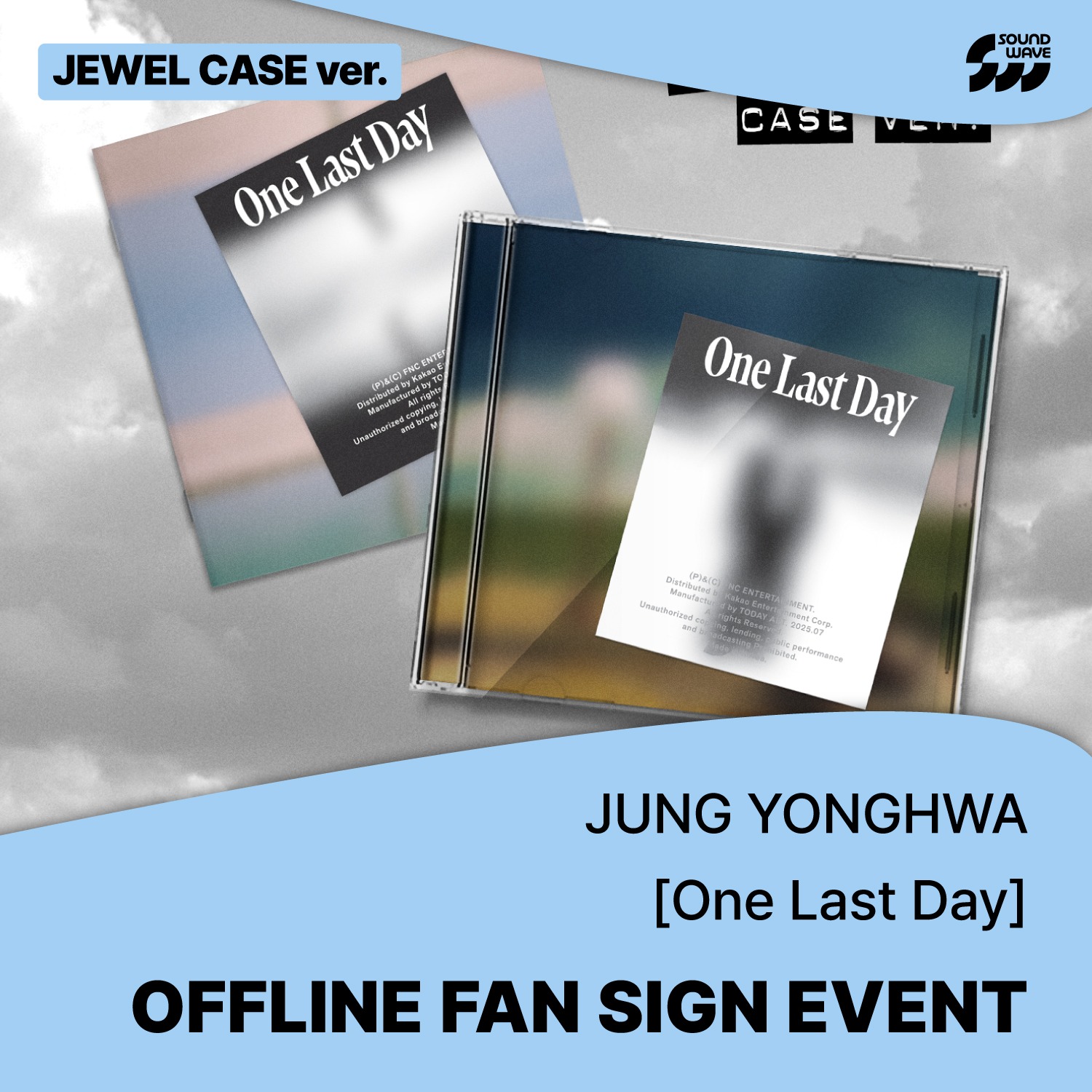 [0723 대면] 정용화 - 3rd Mini Album [One Last Day] (JEWEL CASE) **미공개 셀카 포토카드 B ver. 4종 중 1종 랜덤 증정-thumbnail