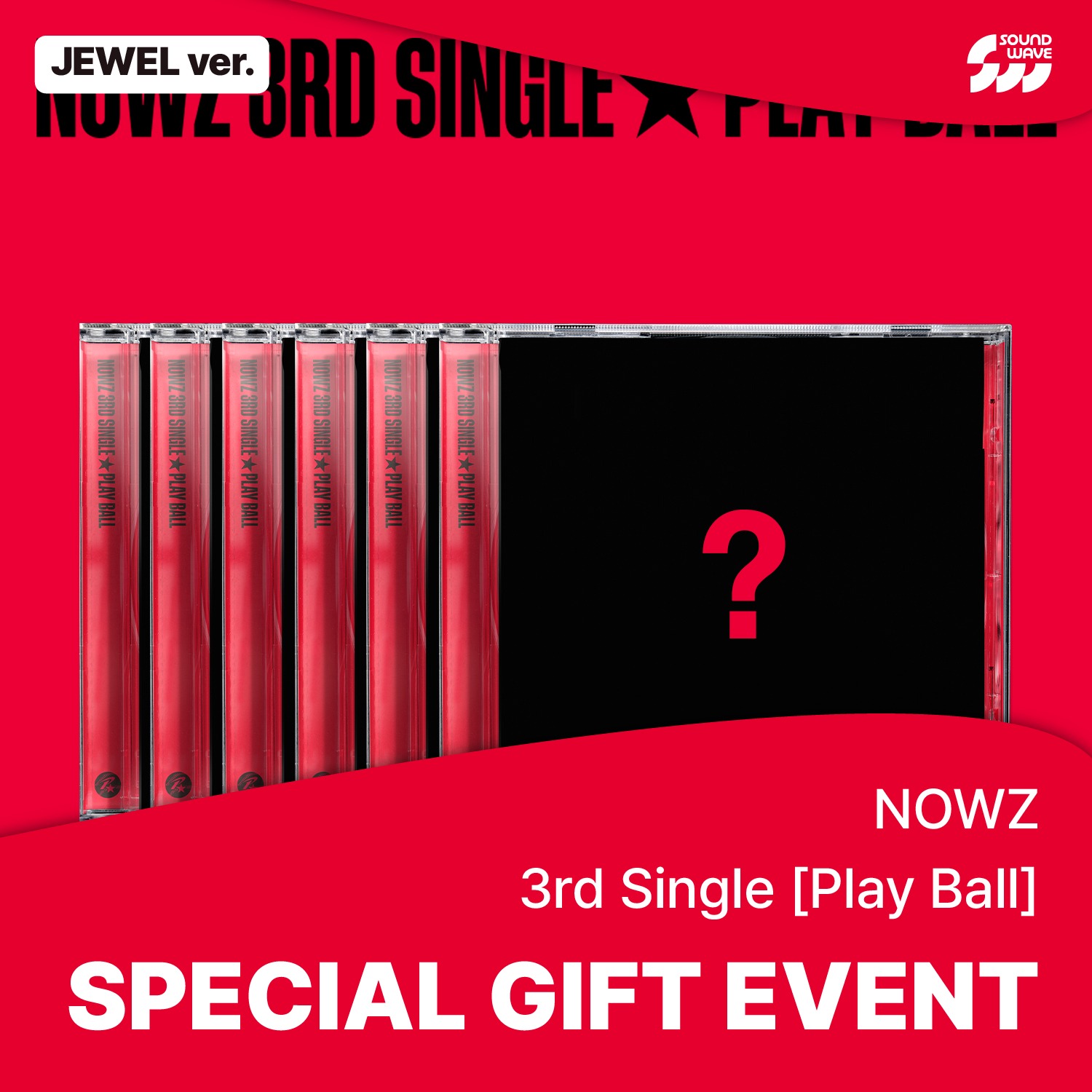 [특전증정] NOWZ (나우즈) - [Play Ball] (Jewel VER.) (6종 중 1종 랜덤) **미공개 포토카드 5종 중 1종 랜덤 증정-thumbnail