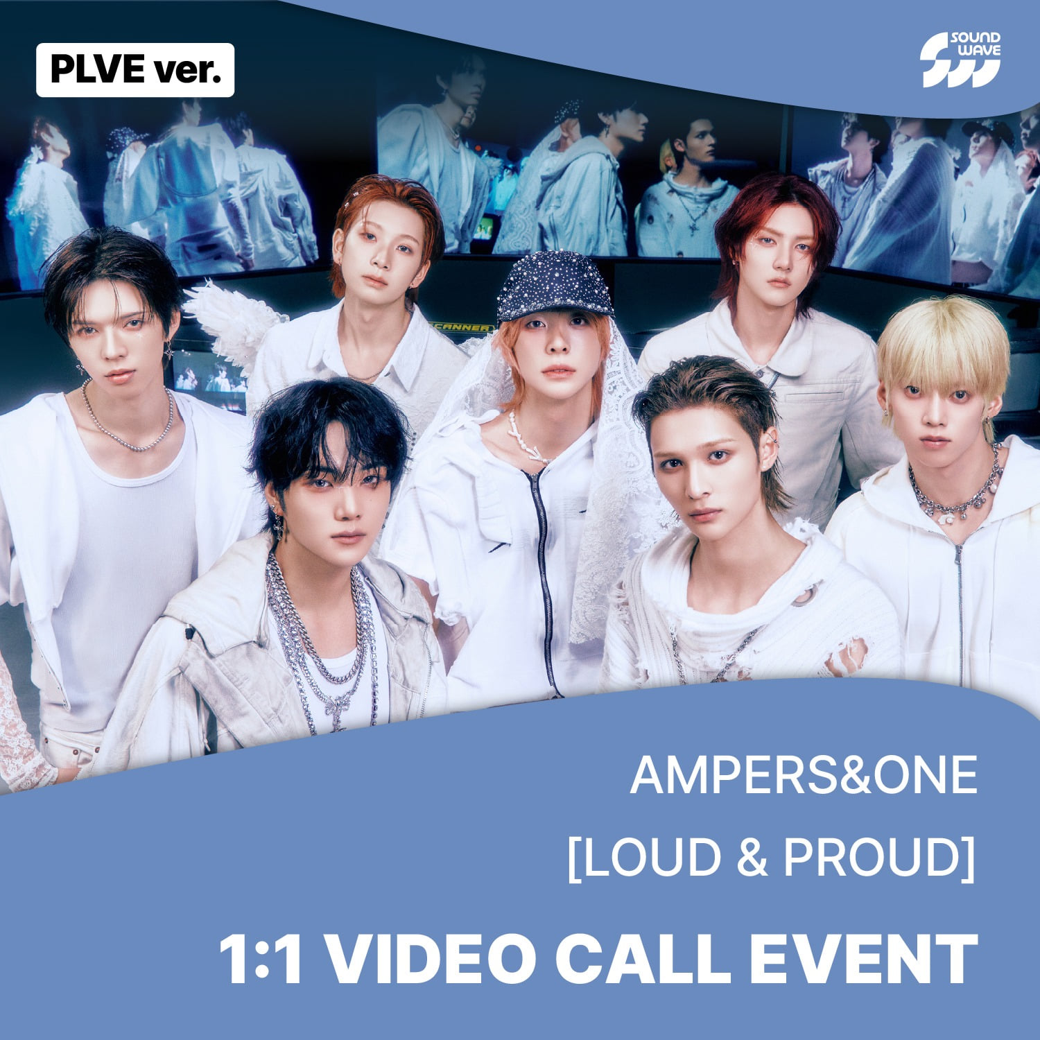 [1121 1:1 영통] 앰퍼샌드원 (AMPERS&ONE) - 3rd Mini Album [LOUD & PROUD] (PLVE ver.) **미공개 셀카 포토카드 거울 셀카 ver. 7종 중 1종 랜덤 증정-thumbnail