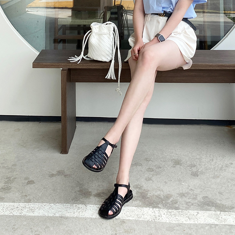 소보제화 공식 온라인스토어 여성 카르피 스트랩 플랫 비치 샌들 2.5cm