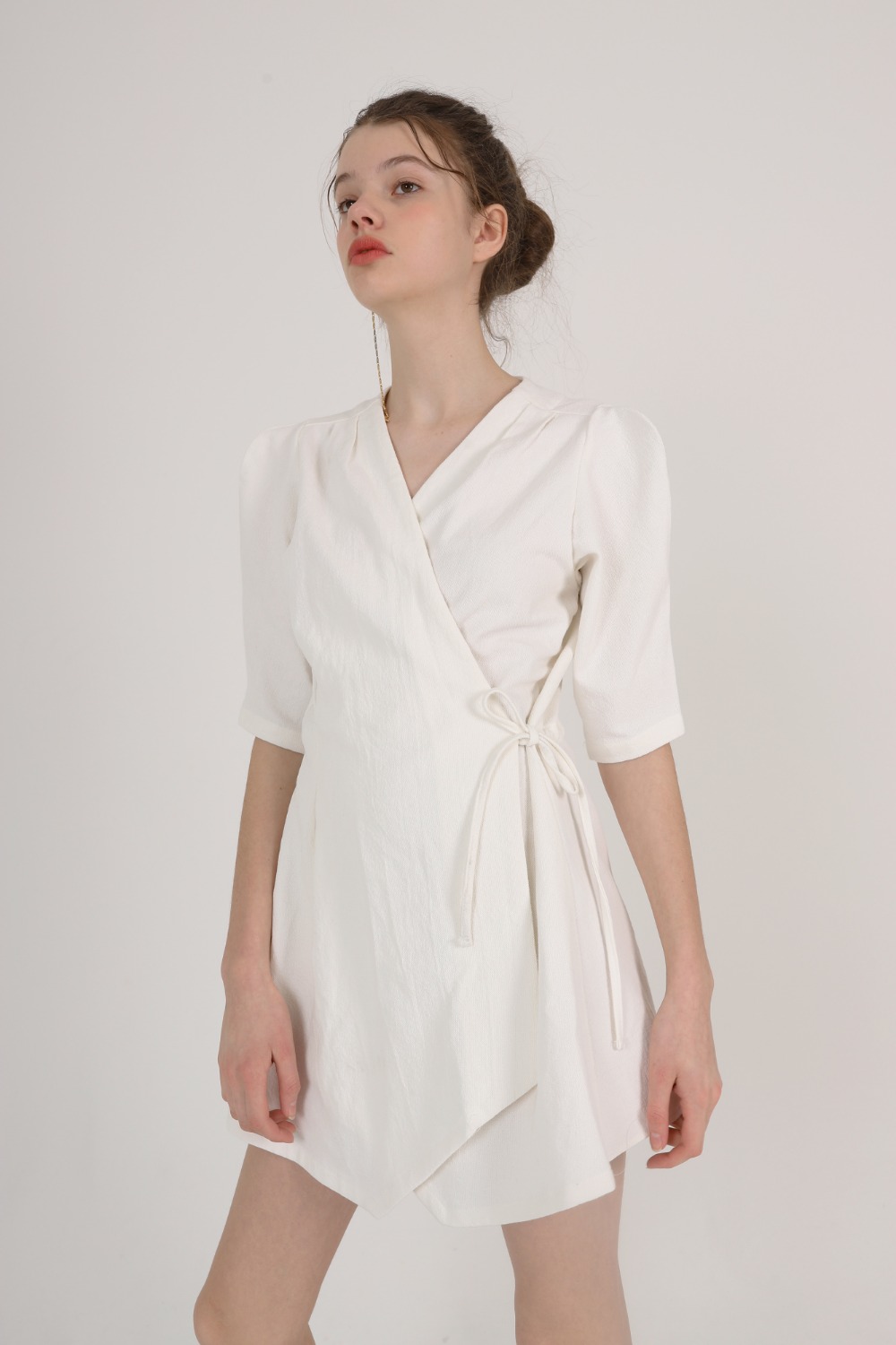 ribbon lap one-piece_ white [2차 리오더][sold out]
